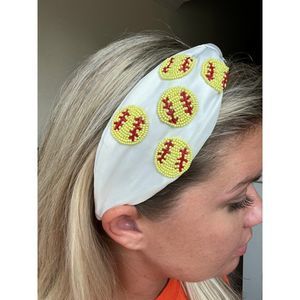 Softball Beaded Headband